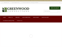 Tablet Screenshot of greenwoodconnections.com
